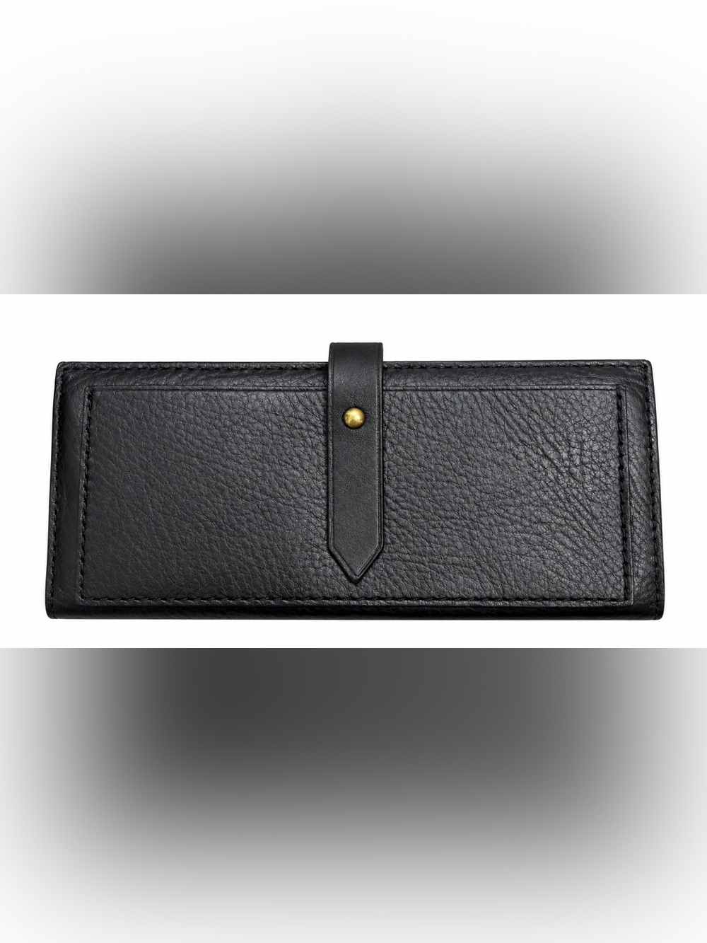 Madewell Black Genuine Cow Leather Long Wallet